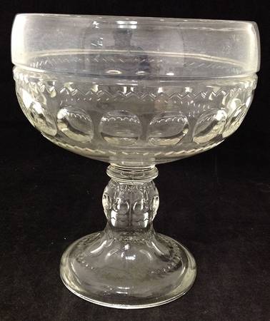 King's Crown-Clear Large Bowl Wedding No Lid