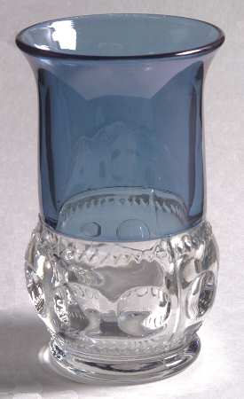 King's Crown-Blue Flashed (Top Only) Flat Iced Tea