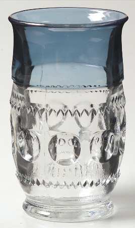 King's Crown-Blue Flashed (Top Only) 10 Oz Flat Tumbler