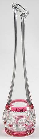 King's Crown-Ruby Flashed (Top Only) 9" Bud Vase
