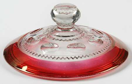King's Crown-Ruby Flashed (Top Only) Lid for Compote