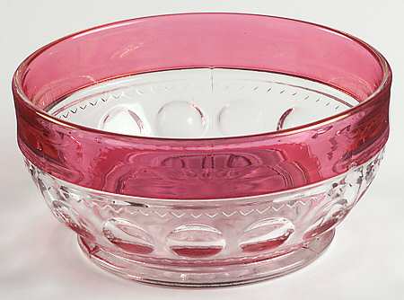 King's Crown-Ruby Flashed (Top Only) Cereal Bowl