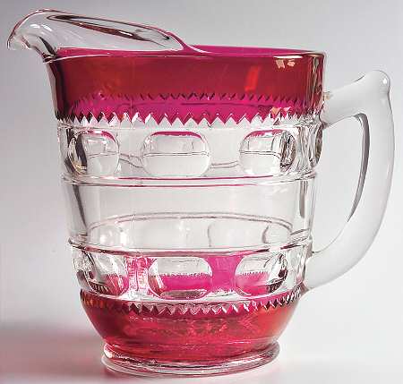 King's Crown-Ruby Flashed (Top Only) 52 Oz Pitcher