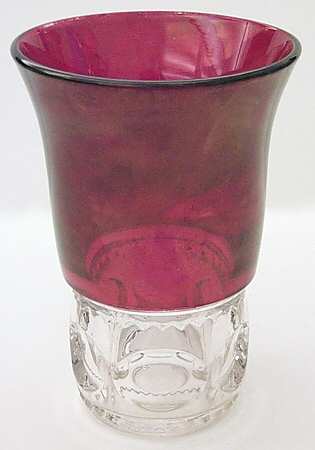 King's Crown-Ruby Flashed (Top Only) Flat Iced Tea