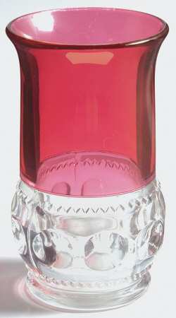 King's Crown-Ruby Flashed (Top Only) Flat Iced Tea