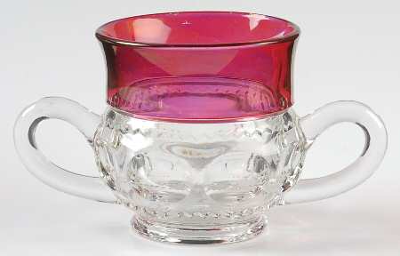 King's Crown-Ruby Flashed (Top Only) Sugar-Open