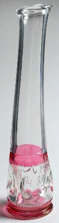 King's Crown-Ruby Flashed (Top Only) 11" Bud Vase