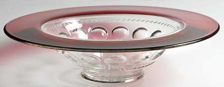 King's Crown-Ruby Flashed (Top Only) 12" Round Bowl