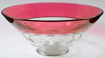 King's Crown-Ruby Flashed (Top Only) 11" Cone Shape Bowl