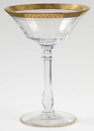 Laurel (Gold Encrust) Champagne/Tall Sherbet