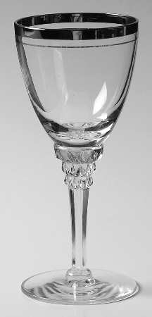 Lemar (Platinum Trim) Wine Glass