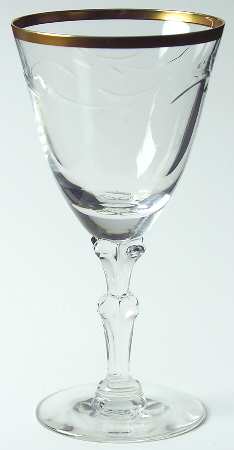 Linda Gold Wine Glass