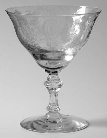 Love Lace (Etched) Low Sherbet