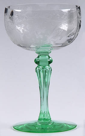 Luciana Green (Stem 15016) Champagne/Tall Sherbet