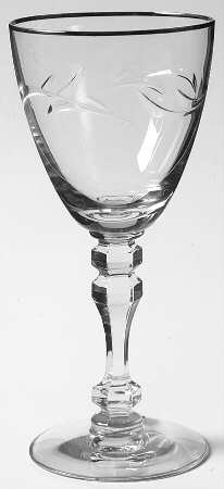 Lyndley (Platinum Trim) Wine Glass