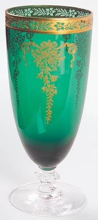 Melrose-Green (Stem 15074, Gold Encrusted) Iced Tea