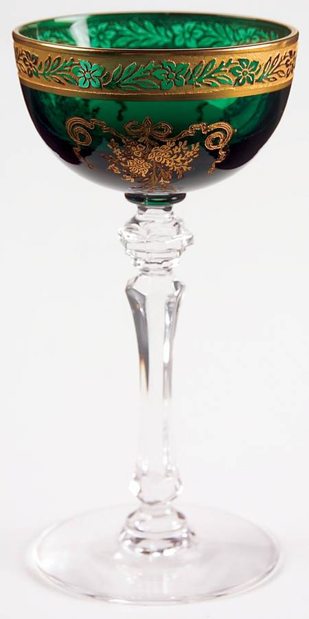 Melrose-Green (Stem 15074, Gold Encrusted) Liquor Cocktail
