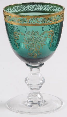 Melrose Green (Stem 17394, Gold Encrusted) Claret Wine