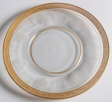 Melrose Clear (Stem 17356, Gold Encrusted) Luncheon Plate