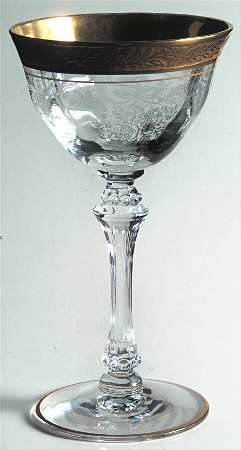 Melrose Clear (Stem 17358, Gold Encrusted) Liquor Cocktail