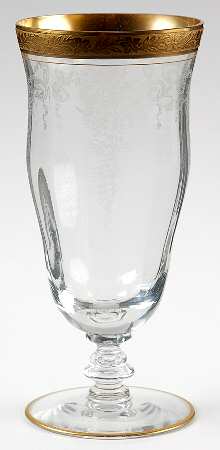 Melrose Clear (Stem 17358, Gold Encrusted) Iced Tea