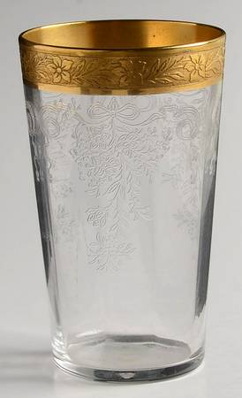 Melrose Clear (Stem 13633, Gold Encrusted) Flat Juice Glass