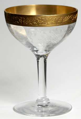 Melrose Clear (Stem 13633, Gold Encrusted) Liquor Cocktail