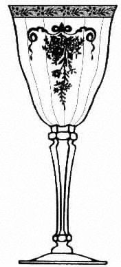 Melrose Clear (Stem 17356, Platinum Encrusted) by Tiffin-Franciscan