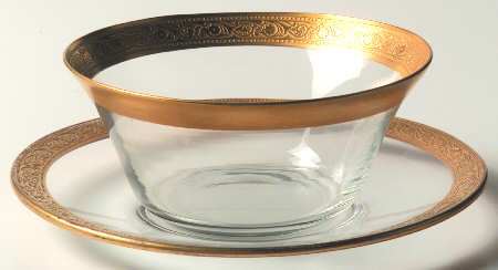 Minton Clear (Stem 17601) Finger Bowl & Underplate