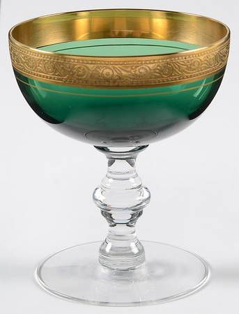 Minton Green (Stem 17394) Champagne/Tall Sherbet