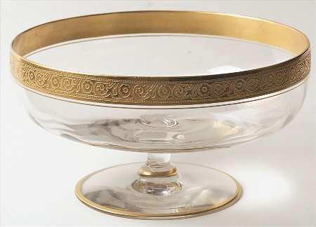 Minton Clear (Stem 14196) Round Compote (Height X Width)