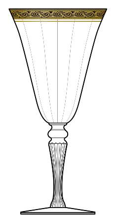 Minton Clear (Stem 15071) by Tiffin-Franciscan