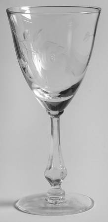 Morning Rose Wine Glass