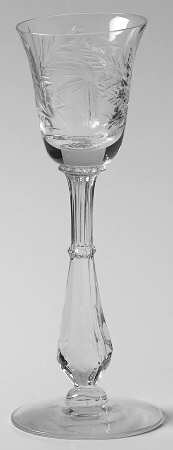 Mystic (Gray & Polished Cut) Cordial Glass