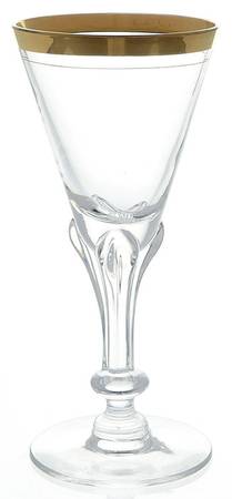Nydia (Gold Trim) Wine Glass