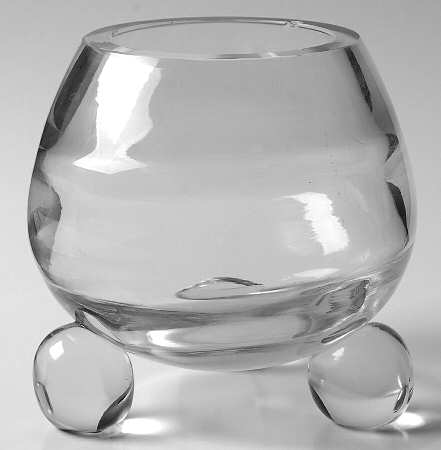 Optic Clear 3-Toed Rose Bowl