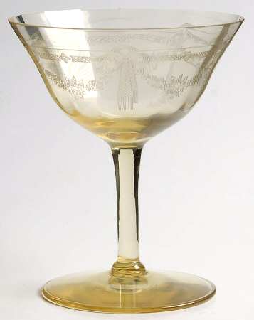 Paulina Yellow (Stem 14196) Champagne/Tall Sherbet