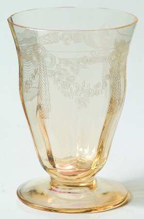 Paulina Mandarin Yellow (Stem 15042) 2 1/2 Oz Footed Tumbler
