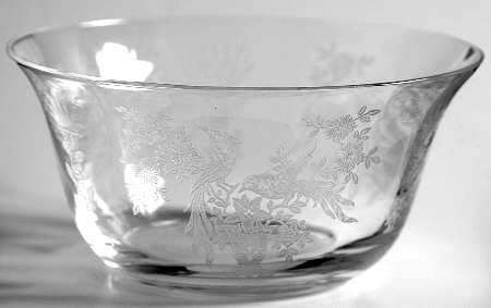 Persian Pheasant (Stem 17358, Optic) Finger Bowl