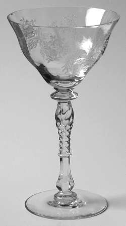 Persian Pheasant Clear (Stem 15037) Champagne/Tall Sherbet