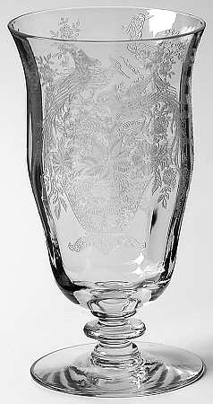 Persian Pheasant Clear (Stem 15037) 9 Oz Footed Tumbler