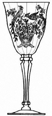 Persian Pheasant Clear (Stem 17356) by Tiffin-Franciscan
