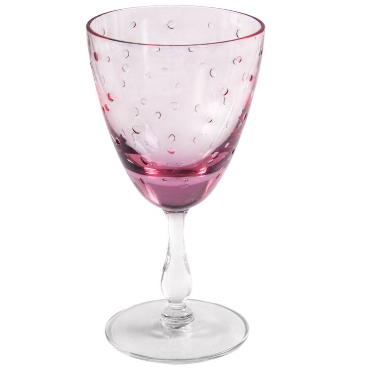 Pink Rain Wine Glass