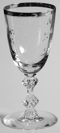 Princess Platinum Wine Glass