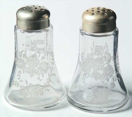 Rambling Rose Shaker Set w/Metal Lids