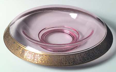 Rambler Rose Pink (Stem 14196) 12" Rolled Edge Bowl