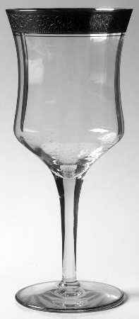 Rambler Rose Clear (Stem 14188, Platinum Encrusted) by Tiffin-Franciscan