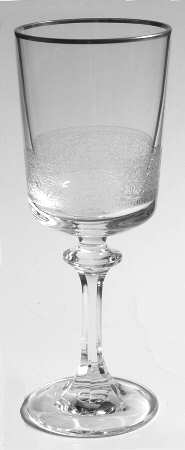 Renaissance Clear (Gold Trim) Wine Glass