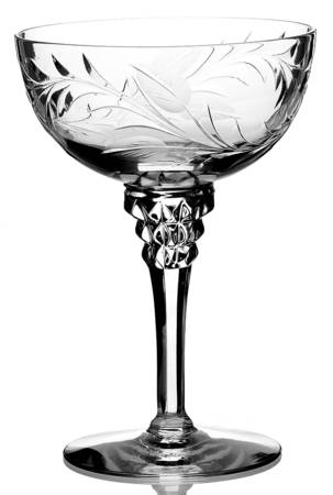 Tiffin Rhodora (Continuous Polished-Grey Cut) Champagne/Tall Sherbet