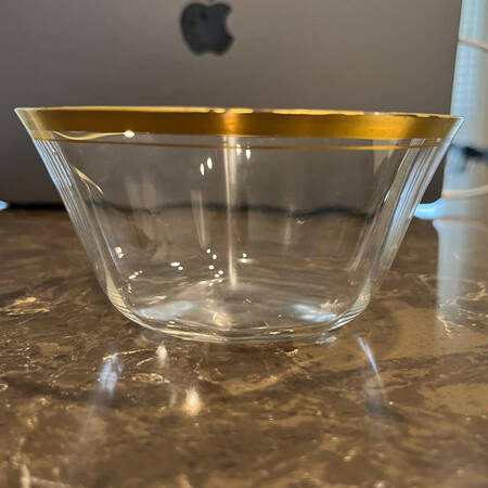 Rims of Gold Finger Bowl